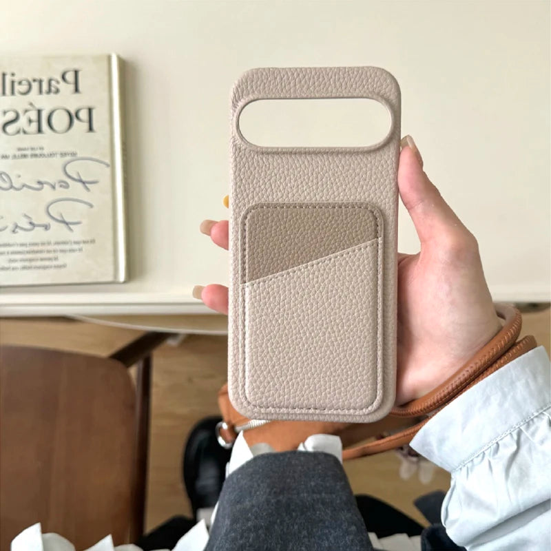 New Luxury Color Collision Leather Wallet Card Slot Phone Case For Google Pixle 10 Pro XL 9A 8A 7A 6A 6 7 8 9 Pro XL Back Cover