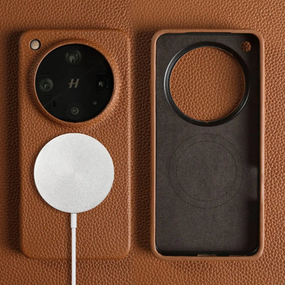 Magnetic Luxury Genuine Leather Case for OPPO Find X8 Pro X9Ultra X7 X6 X7Ultra Wireless Charging Back Coque Shockproof Fundas