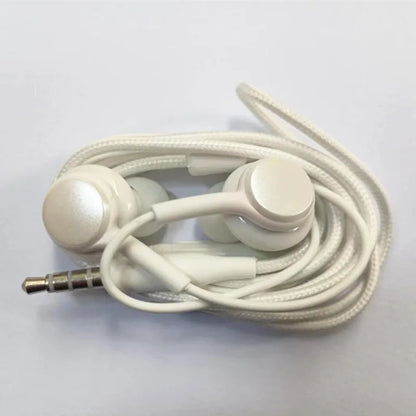 Stereo Sports In-ear Earphones With Mic 3.5mm Control Box Wired Headset Black White For Samsung Galaxy S8 S8plus Xiaomi Phones