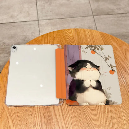 Happy Kitten TABLET CASE FOR iPad pro 10/11-Inch 2020/6th/7th /8th /Air 3rd/Air 4th/9th gen/Air 5th Gen 2022/Air 11