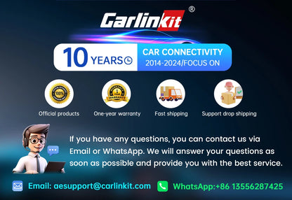 Carlinkit 5.0 2air Wireless CarPlay Android Auto Wireless Adapter 2in1 Plug and Play Auto Connection 5.8Ghz WiFi Bluetooth GPS