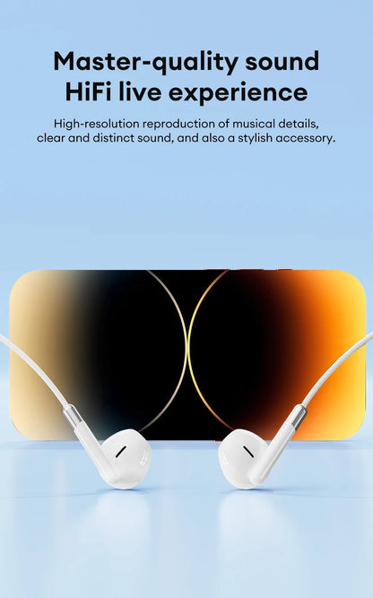 Lenovo Y106 3.5mm TypeC Wired Earphone With Microphone In Ear Wire-controlled Headset HiFi Sound Gaming Earbuds Low Latency New