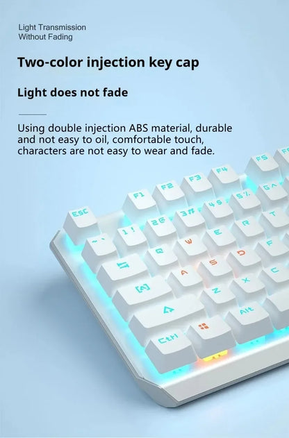 AULA F3087 Pro/F3087 Mechanical Keyboard 75% Layout Backlight Wired Full Key No Punch for Office E-Sport Gaming Keyboard