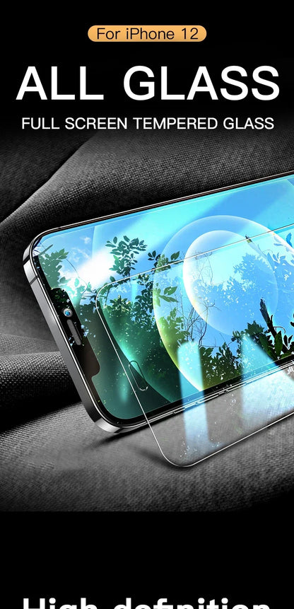 3Pcs Full Tempered Glass for iPhone 13 15 16 14 11 12 Pro Max 13 Mini Screen Protector on for iPhone Xr X Xs 7 8 Plus SE 2020