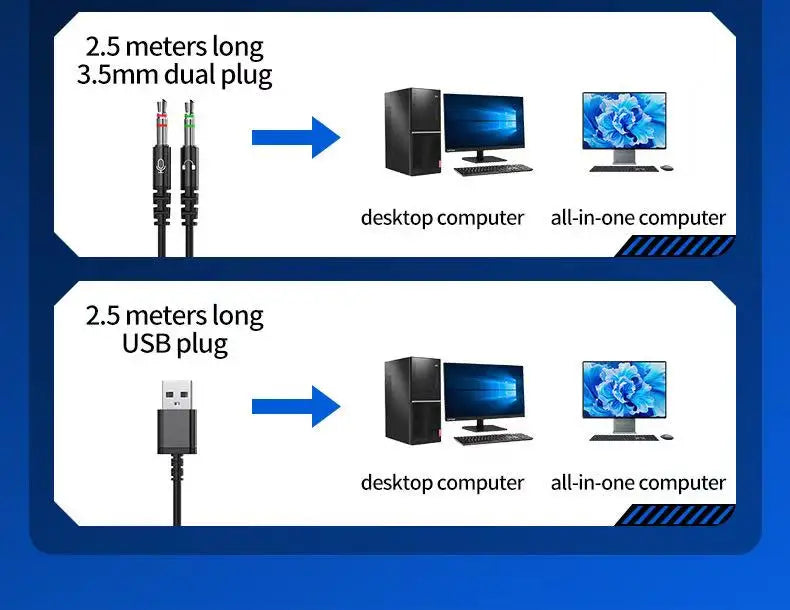 KCKZ Dual Microphone Type-C Phone USB Computer Delta Gaming Earphones Wired Dual Plug Earphones