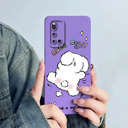 For Vivo V19 Phone Case vivoV19 Back Cover Soft Silicone Sweet Painted Cartoon Shell Capa Lovely Printed Protective Coque Cases