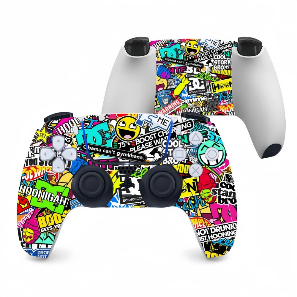 Front Back Full Protective Decal Skin Sticker For PlayStation 5 PS5 Gamepad Joystick Controller Accessories Decoration Stickers