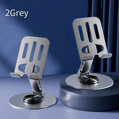 720 Rotate Aluminum Alloy Tablet Holders for IPad Adjustable Folding Lazy Desktop Live Desk Holder Mobile Phone Stand Mount