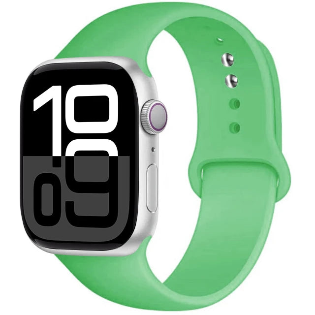 Silicone Band For Apple Watch straps 45mm 44mm 40mm 41mm 42mm-46mm sport bracelet iwatch series 8 7 6 5 SE 9 10 11 Ultra 2 49mm