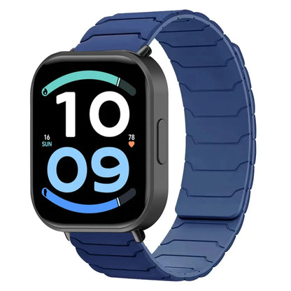 Magnetic Silicone Strap For Redmi Watch 6 Active-Lite/6-5-4 Sports Bracelet Wristband For Xiaomi Mi Band 10 Pro/9 Pro/8 Pro Belt