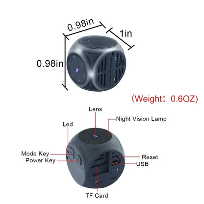 1080P HD Portable Micro Camera Infrared Night Vision Motion Detection Mini Camcorder DV Video Recorder Secret Security Cam Espia