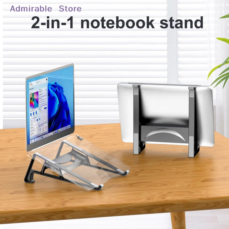 [W]2in1 Laptop Vertical Holder Tablet Notebook Computer Heightening Stand Bracket For  For  Pro For Office Studio