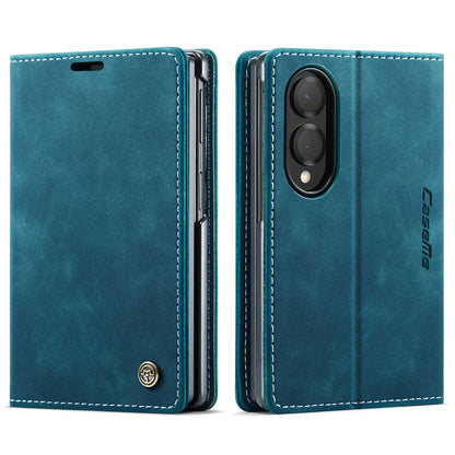 Shockproof Leather Case for Samsung Galaxy Z Fold 8 Flip Wallet Folio Card Holder Magnetic Clasp Protective Cover with Stand