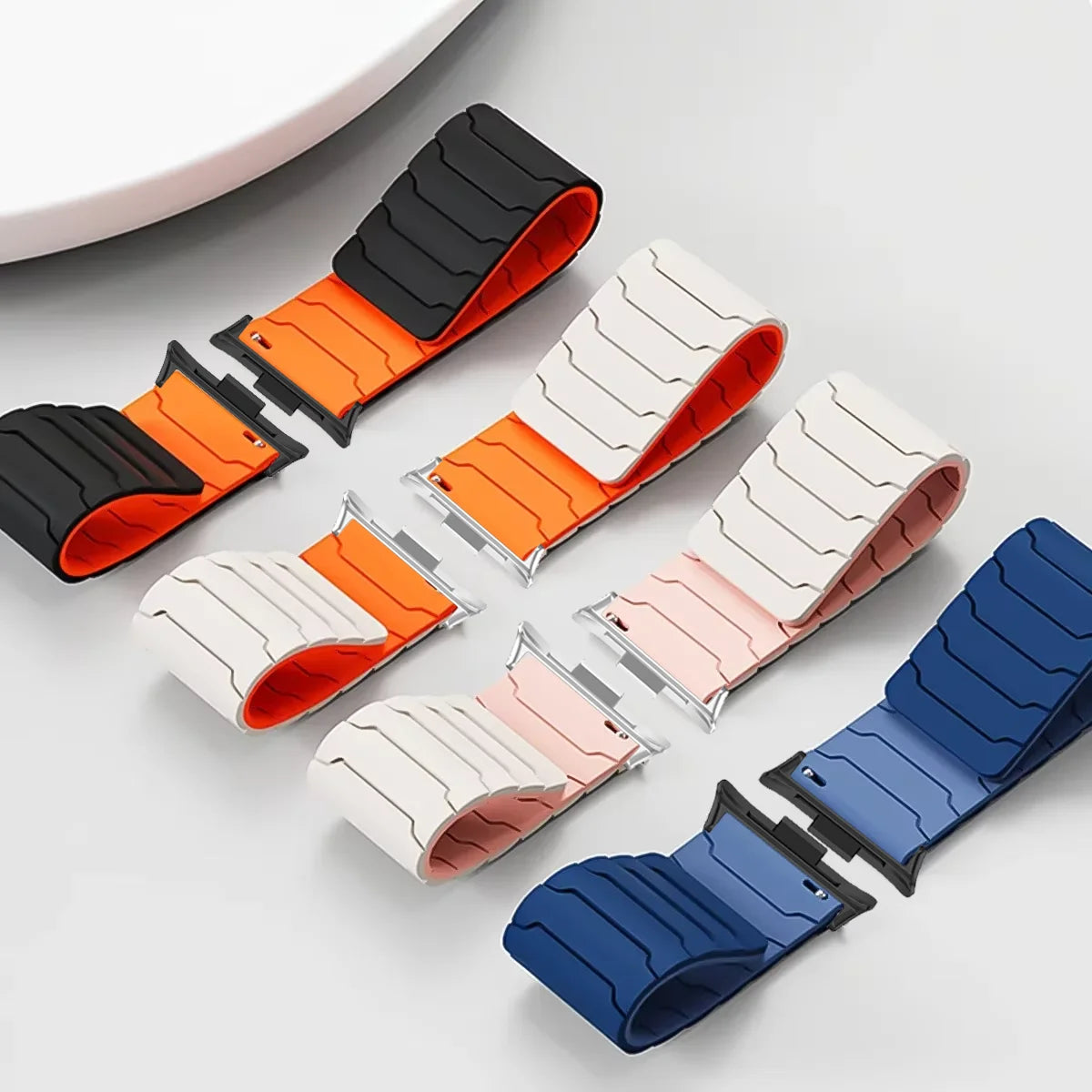 Magnetic Silicone Strap For Redmi Watch 6 Active-Lite/6-5-4 Sports Bracelet Wristband For Xiaomi Mi Band 10 Pro/9 Pro/8 Pro Belt