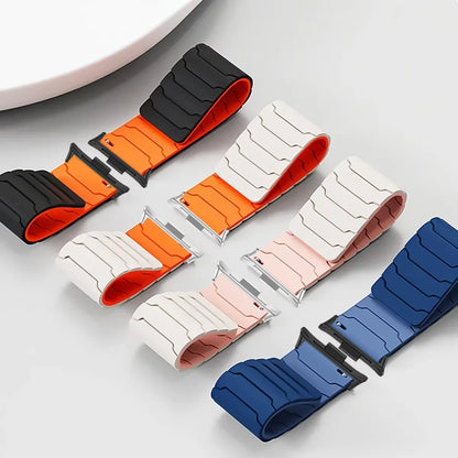 Magnetic Silicone Strap For Redmi Watch 6 Active-Lite/6-5-4 Sports Bracelet Wristband For Xiaomi Mi Band 10 Pro/9 Pro/8 Pro Belt
