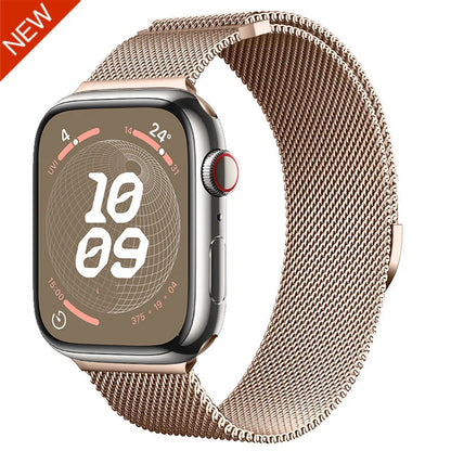 Milanese Strap for Apple Watch 44mm 40mm 45mm 41mm 46mm 42mm 49mm Metal Bracelet iWatch Series 12 11 10 Ultra 9 8 7 6 5 SE3 band