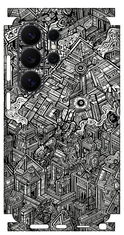 MX005 Sticker Skin for Samsung S26 S25 S24 Ultra Phone Skin Wrap Back Film S26Plus Frame Camera Protective Decal