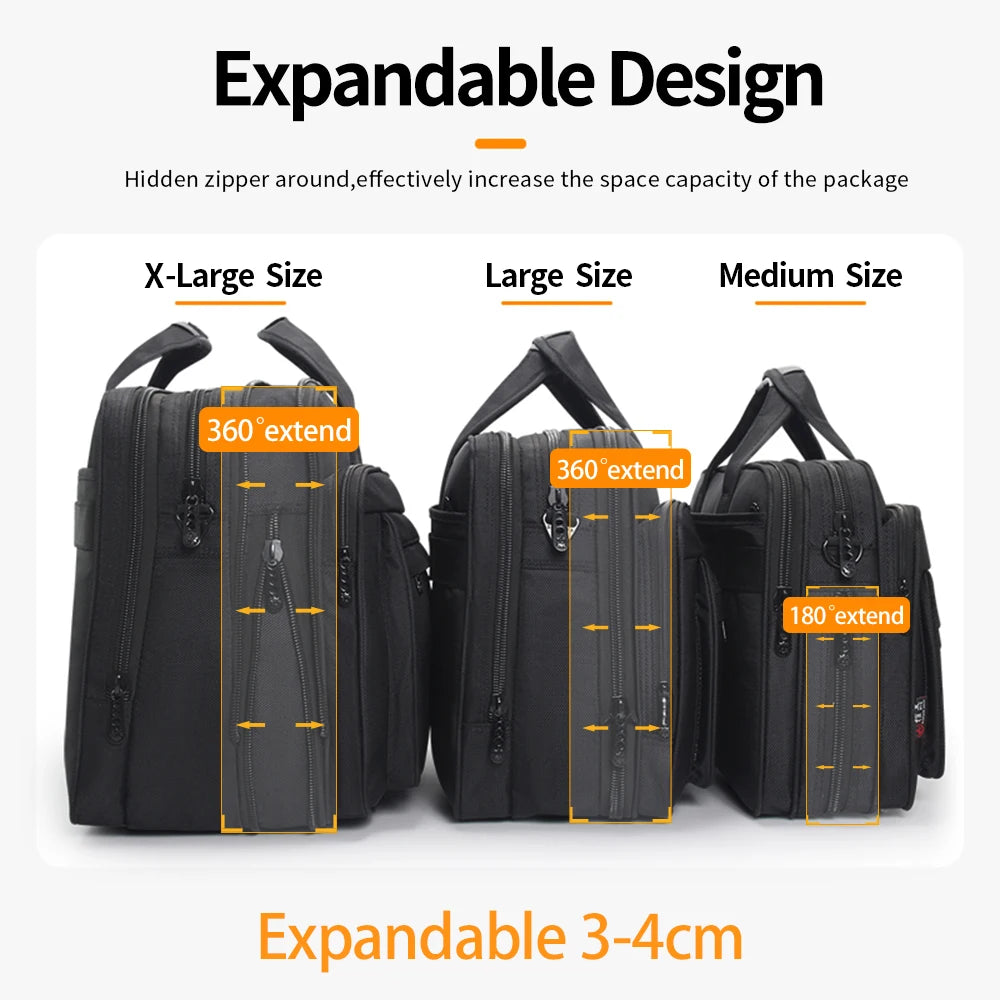Large Capacity Briefcase Bag Men Business Bag 15.6 inch 17" 19" Laptop Bag Shoulder Bags Canvas Handbags Notebook Bag messenger