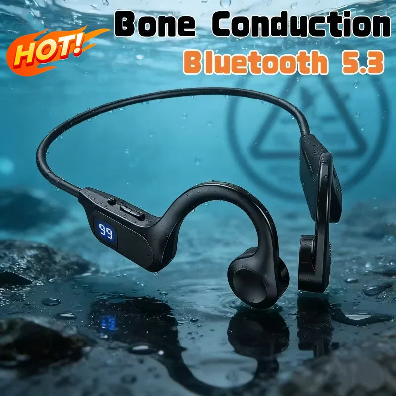 Lenovo Bone Conduction Wireless Earphone Sport Swimming Bluetooth Compatible Headphone Hand-free With Mic For Sports Running NEW