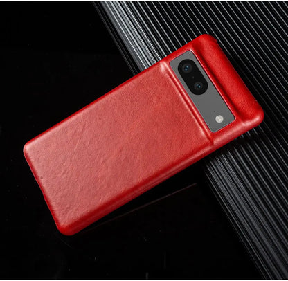 For Google Pixel 7 Case Luxury Oil Wax Genuine Leather Cover Pixel 6A 8Pro 7Pro 5A Capa Protective Etui Back Coque Carcasa Shell