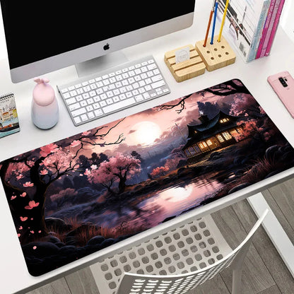 Night Moonlight Large Cool Mouse Pad Laptop Non-Slip Esports Office Desk Mat Game Player Mousepad Mini PC Desktop Accessories
