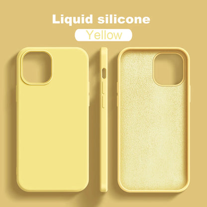 Original Liquid Silicone Cases For iPhone 15 14 11 13 12 Pro Max Mini XR X XS 8 7 Plus SE2020 Luxury Soft Case Phone Accessories