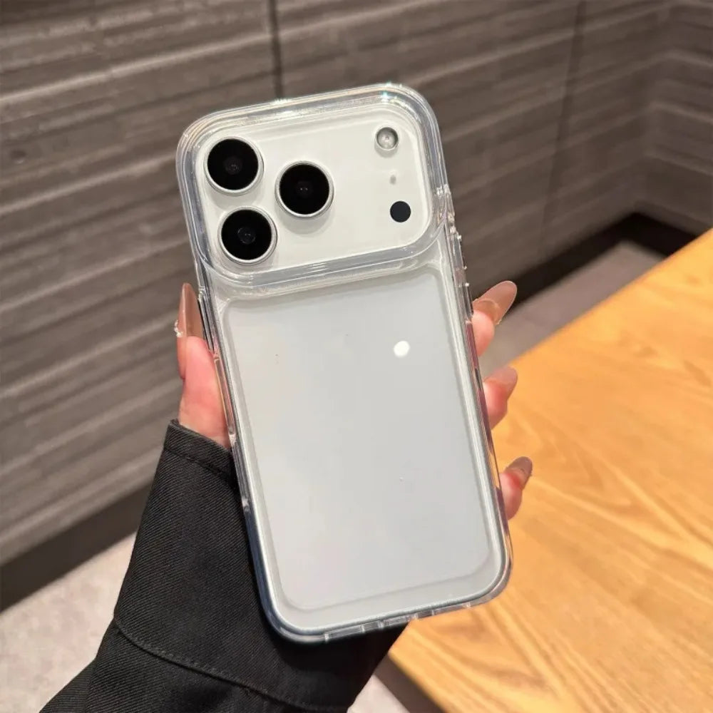 Original Clear Silicone Phone Case For iPhone 18 17 16 15 14 13 12 11 Pro Max Plus Transparent Shockproof Protector Back Cover