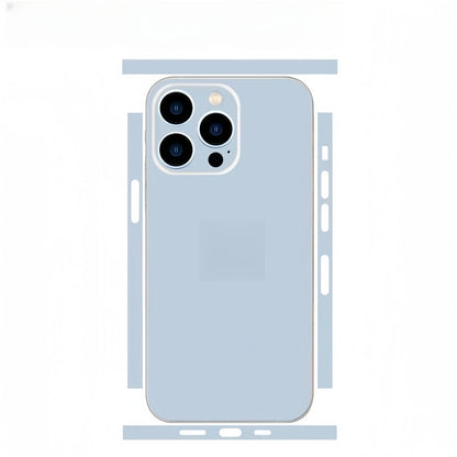 Plain Color Decal Skin for iPhone 13 14 15 16 17Pro Max Back Film Cover Wrap Rear Screen Protector Anti-scratch Durable Sticker