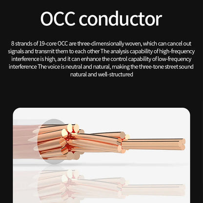 Aux Cable Jack 3.5MM To 3.5MM Audio Cable 7N OCC HIFI 3.5mm Aux Audio Cable Hifi Stereo for Headphone Mobile Phone Speaker TV