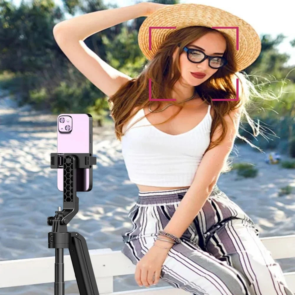 COOL DIER C12 AI Tracking Gimbal Tripod Gimbal Stabilizer Wireless Selfie Stick Foldable Holder With Bluetooth Shutter For Live