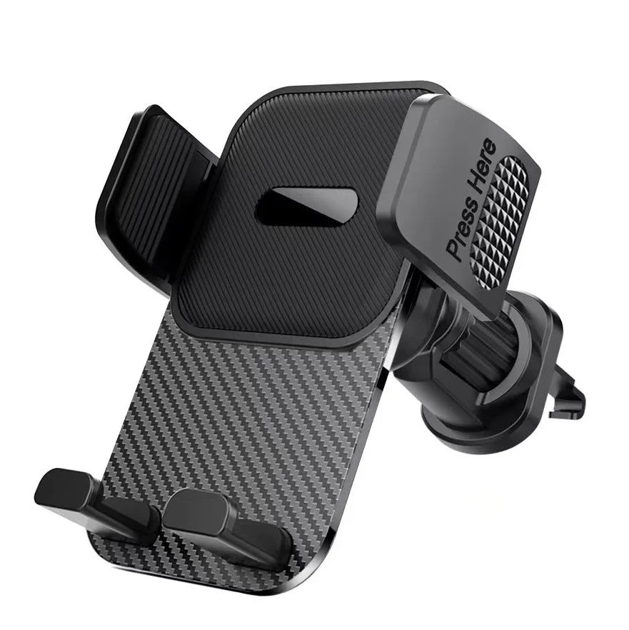 Car Phone Holder for Vent - Air Vent Cell Phone Mount for Car, Acrylic Hands Free Automobile Cradle Clip Stand, 4-7" Cellphones