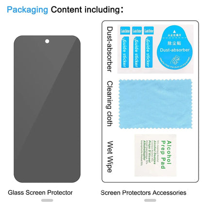 1-3PCS 9H Privacy Tempered Glass for Google Pixel 10 9 8 7 6 5 Pro XL A 3D Full Coverage Anti-Spy Screen Protector