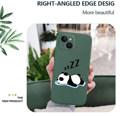 Sleepy Panda Phone Case For iPhone 16 16e 15 14 13 12 11 Pro Max Mini X XR XS SE2020 8 7 Plus 6 6S Plus Cover