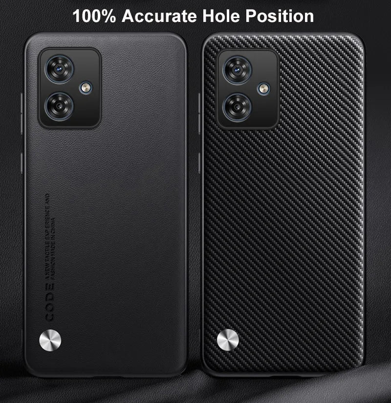 Luxury PU Leather Case For Motorola Moto G54 G64 Back Cover Matte Silicone Full Protection Phone Case For Motorola G64 G54 5G