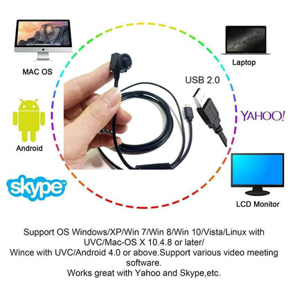 mini Laptop USB Camera Video CCTV Web Camera for computer 1080P HD Surveillance Webcams OTG Type-C Android USB 2.0 PC VLC Player