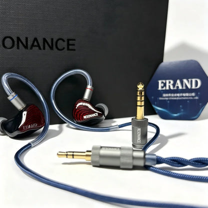 ERAND RESONANCE 5 2DD+2BA+1MP Hybrid IEMs HIFI In-ear Wired Earphones 5-driver 5-tube 5-way Monitor Headphones Earbuds