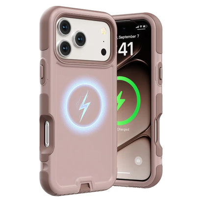 3IN1 Heavy Duty OTT-BOX Armor Shockproof Magnetic Phone Case For iPhone 18 17 Pro Max For MagSafe Charging Drop Protection Cover