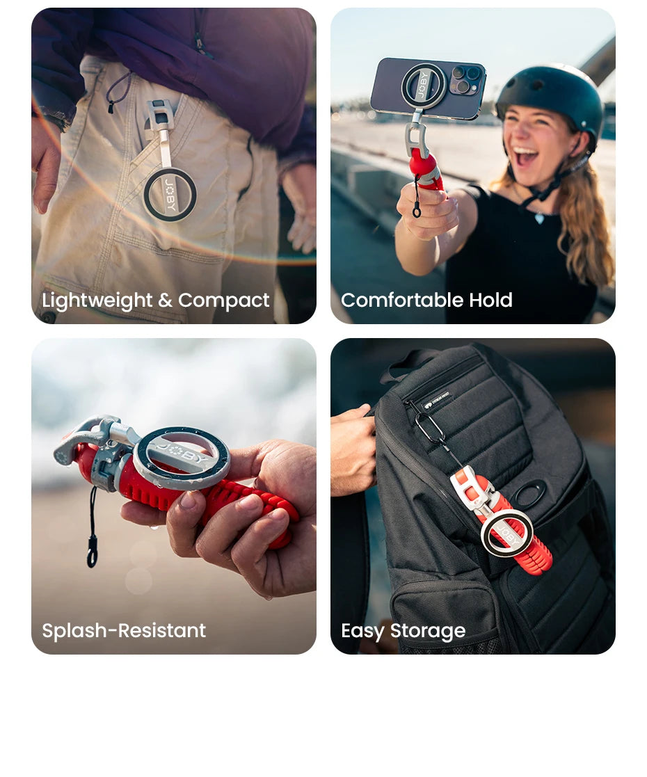 JOBY PZ01 PodZillaᵀᴹ Magnetic Octopus Suction Tripod with 360° Adjustable Flexible Tripod for Iphone 17 16 15 Android Car Vlog