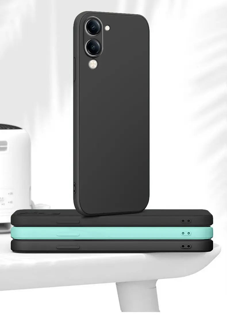 For VIVO Y29S Y19 5G Y04 Y19e 4G Case Simple Skin-friendly Silicone Lanyard Cover for VIVo Y29 s Anti-slip Shockproof Funda