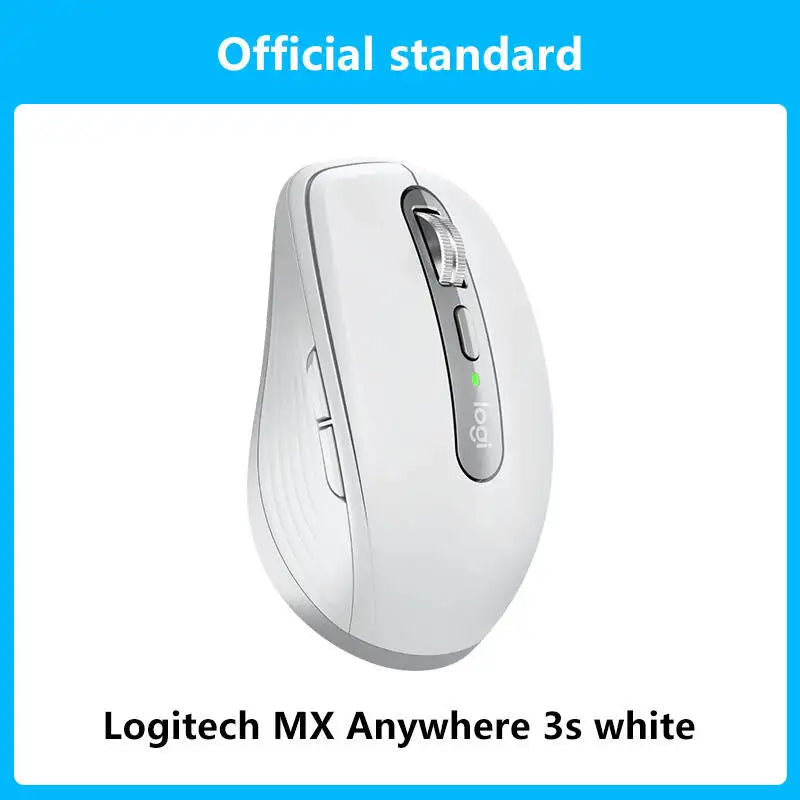 Logitech MX Anywhere 3S Wireless Ergonomic Mouse, 8000 DPI Darkfield, MagSpeed, Logitech Flow, 10m Range, USB-C, Multi-Device