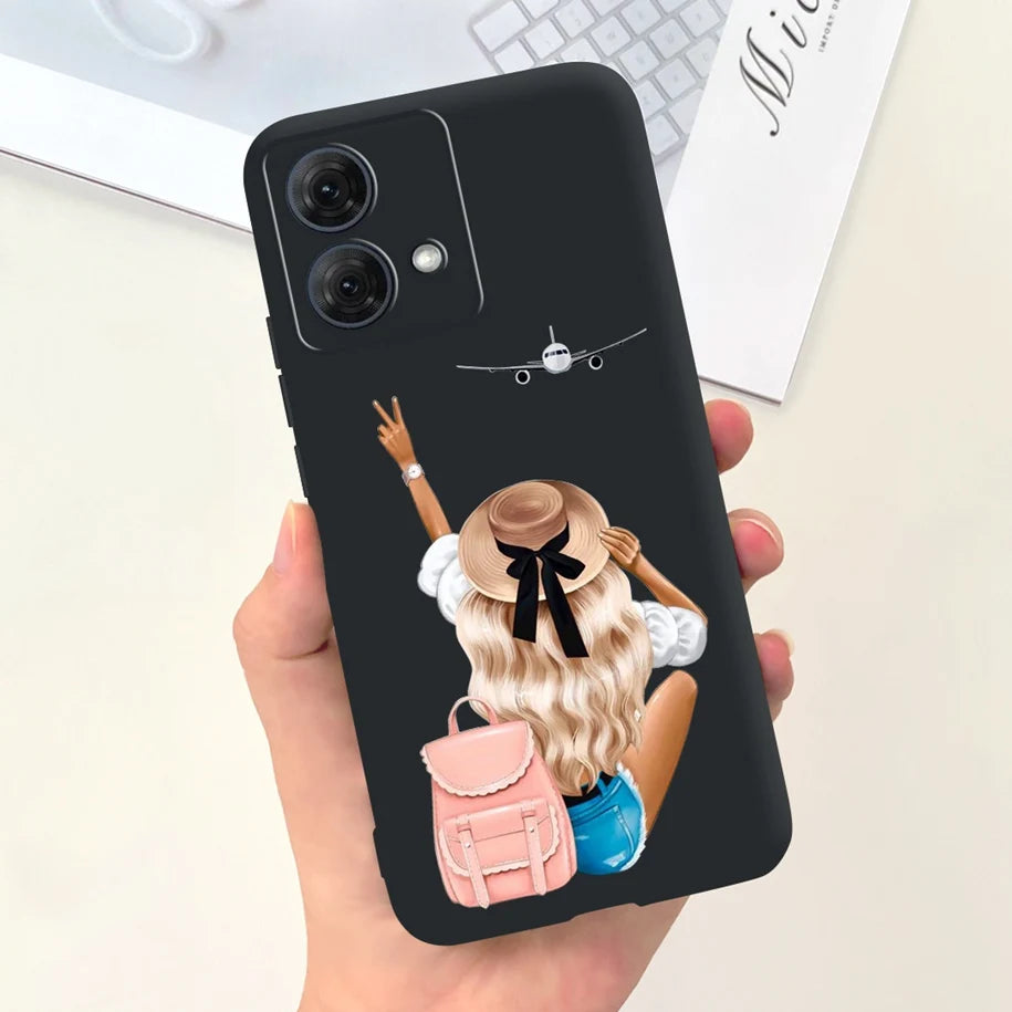 For Motorola Moto G54 Case Moto G84 Phone Cover Cute Astronaut Slim TPU Soft Silicone Funda For MotoG54 MotoG84 5G XT2343-1 Capa