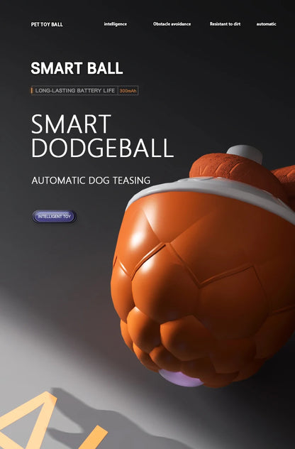 Smart Self-Rolling Electric Dog Ball with Sound Autonomous Operation Realistic Bark & Roll Chew-Resistant for Small Dog Training