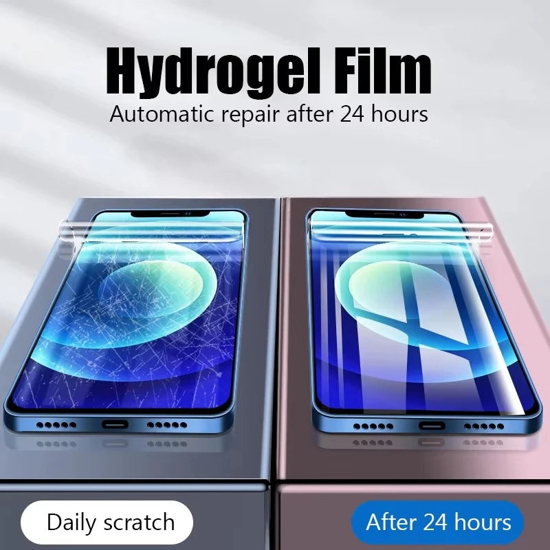 1-4Pcs Soft Hydrogel Film For iPhone 18 Pro Max 17 16 14 13 12 11 15 Pro Max Air 13 Mini 7 8 Plus X XR Silicone Screen Protector