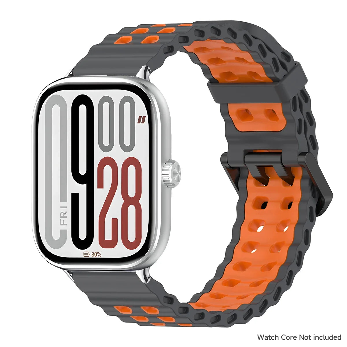 Soft Silicone Strap for Redmi Watch 6 5 4 Sports Two Tone Wristband for Xiaomi Mi Band 8 9 Pro Adjustable Rubber Wristband