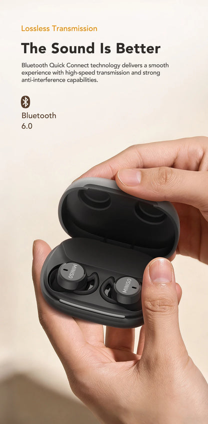 MINISO MS217 Sleep Aid Headphones Bluetooth Earphone AI Translation Earbuds In-Ear Wireless Headphones Sleep Friendly