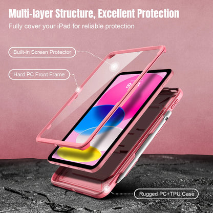 Case for iPad (A16) 11th Generation 11Inch 2025,iPad 10th Gen Case 2022 with Screen Protector Heavy Duty Shockproof Rugged cover