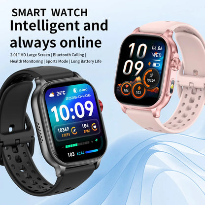New1400mAh Large Battery Smart Watch 5ATM Waterproof LED Flashlight 100+ Sports Modes Heart Rate Fitness Tracker Men Smart Watch