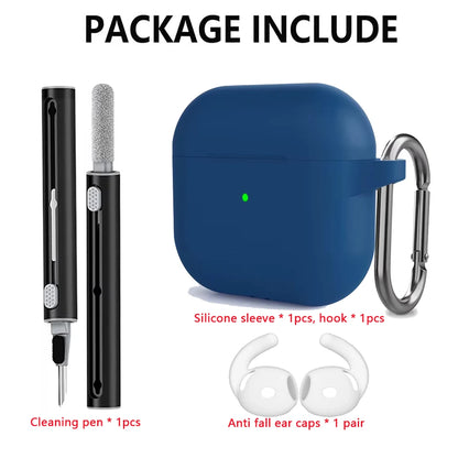 Kit Case For Apple Airpods 4 Case earphone accessories Soft Silicone Protective Cover silicone for Apple air pods 4 case
