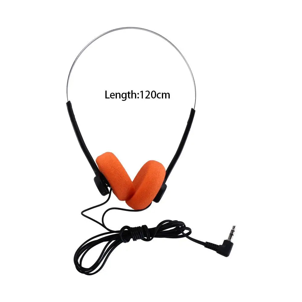 Personality Over Ear Underwire Headphone Vintage 3.5mm Retro Feelings Headphone 80s 90s Wired Music Mp3