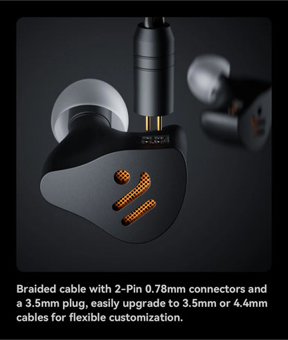 Fosi Audio IM4 Hifi Wired Earphones Open-Back Dynamic Drivers IEM Headphones For Music Monitoring Gaming Earbuds